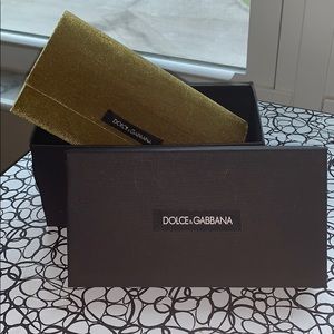 Dolce & Gabbana Velvet Chartreuse Sunglass case
